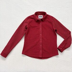 Stio Women's Thermop Fleece Snap Shirt, Roasted Beet Sz S